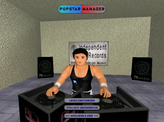 Screenshot vom Programm: Popstar Manager